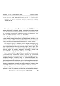 V E Inmigración y Escuela. La escolarización en Alicante), 142 pp.