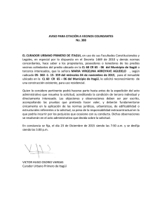 AVISO 388 - Radicado 15-359 María Virgelina Arroyave Agudelo