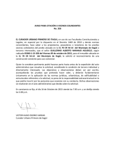 AVISO 358 - Radicado 15-328 Guillermo Alberto Naranjo Agudelo