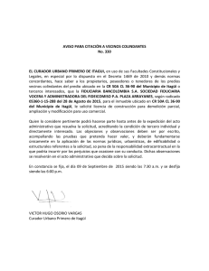 AVISO 330 - Radicado 15-288 P.A. PLaza Arrayanes Fiduciaria Bancolombia S.A.