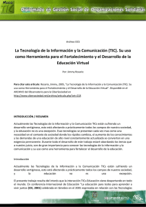 1LAS TIC Y LA F V32.La Tecnología de la Información y la Comunicación (TIC)