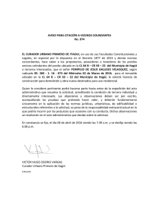 AVISO 074 - Radicado 16-073 Pompilio de Jesús Gallego Velásquez