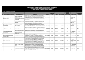 Ver Planes y Programas en ejecución; Resultados Operativos - Julio - Publicado 02/09/2012