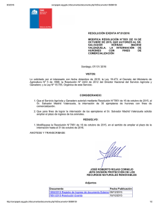 Modifica resolución n°7851 de 16 de octubre de 2015, que autorizó al sr. Salvador Hernán Madrid Valenzuela, la internación de hurones con fines de comercialización