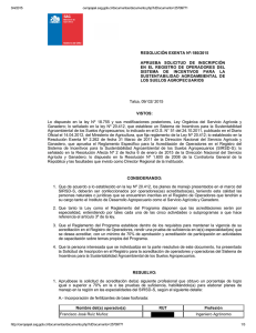 RESOLUCIÓN EXENTA Nº:180/2015 APRUEBA  SOLICITUD  DE  INSCRIPCIÓN EN  EL  REGISTRO  DE  OPERADORES  DEL