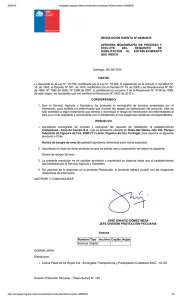 RESOLUCIÓN EXENTA Nº:6448/2015 APRUEBA  MONOGRAFÍA  DE  PROCESO  Y EXCLUYE  DEL 