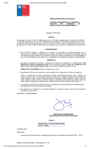 RESOLUCIÓN EXENTA Nº:7034/2015 APRUEBA  MONOGRAFÍA  DE  PROCESO  Y EXCLUYE  DEL 