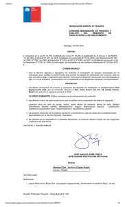 RESOLUCIÓN EXENTA Nº:7033/2015 APRUEBA  MONOGRAFÍA  DE  PROCESO  Y EXCLUYE  DEL 