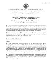 ORGANIZACIÓN MUNDIAL DE LA PROPIEDAD INTELECTUAL  Aviso N. 27/2008