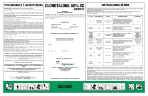Etiqueta Cloratolonil 50% SC