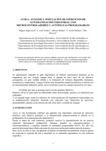 AYSEA: ANÁLISIS Y SIMULACIÓN DE EJERCICIOS DE AUTOMATIZACIÓN INDUSTRIAL CON