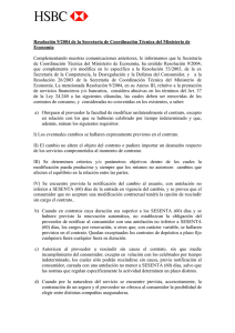 Resolución 53/2003 ex Secretaría de la Competencia, la Desregulación y la Defensa del Consumidor, modificada por la Resolución Nº26 de la Secretaría de Coordinación Técnica del Ministerio de Economía.