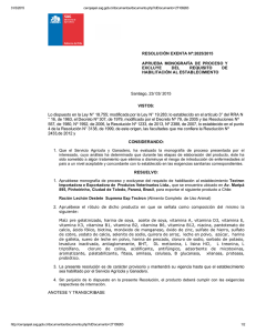 RESOLUCIÓN EXENTA Nº:2025/2015 APRUEBA  MONOGRAFÍA  DE  PROCESO  Y EXCLUYE  DEL 