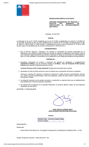 RESOLUCIÓN EXENTA Nº:6317/2015 APRUEBA  MONOGRAFÍA  DE  PROCESO  Y EXCLUYE  DEL 