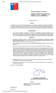 RESOLUCIÓN EXENTA Nº:6926/2015 APRUEBA  MONOGRAFÍA  DE  PROCESO  Y EXCLUYE  DEL 