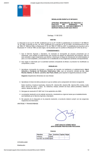 RESOLUCIÓN EXENTA Nº:5973/2015 APRUEBA  MONOGRAFÍA  DE  PROCESO  Y EXCLUYE  DEL 