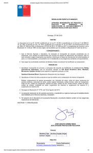 RESOLUCIÓN EXENTA Nº:6486/2015 APRUEBA  MONOGRAFÍA  DE  PROCESO  Y EXCLUYE  DEL 