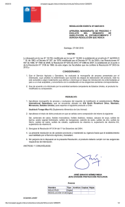 RESOLUCIÓN EXENTA Nº:6487/2015 APRUEBA  MONOGRAFÍA  DE  PROCESO  Y EXCLUYE  DEL 