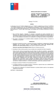RESOLUCIÓN EXENTA Nº:8130/2015 APRUEBA  MONOGRAFÍA  DE  PROCESO  Y EXCLUYE  DEL 