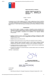 RESOLUCIÓN EXENTA Nº:5958/2015 APRUEBA  MONOGRAFÍA  DE  PROCESO  Y EXCLUYE  DEL 