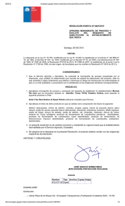 RESOLUCIÓN EXENTA Nº:6467/2015 APRUEBA  MONOGRAFÍA  DE  PROCESO  Y EXCLUYE  DEL 