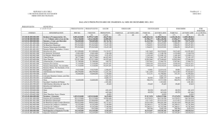 Informe Ingresos Municipal 2013