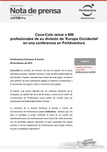 Coca-Cola reúne a 600 división de ‘Europa Occidental’ profesionales de su