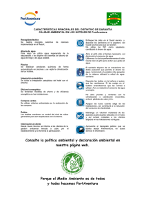 CARACTERÍSTICAS PRINCIPALES DEL DISTINTIVO DE GARANTÍA DE CALIDAD AMBIENTAL