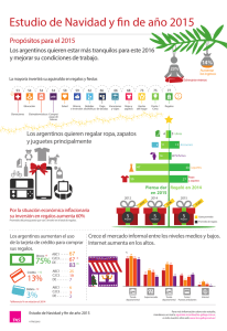 Una infografía sobre los argentinos y las fiestas de fin de año 2015