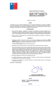 RESOLUCIÓN EXENTA Nº:7800/2015 APRUEBA  MONOGRAFÍA  DE  PROCESO  Y EXCLUYE  DEL 