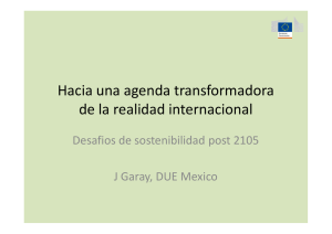 Hacia una agenda transformadora de la realidad internacional - Juan Garay