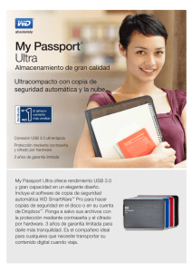My Passport Ultra Almacenamiento de gran calidad Ultracompacto con copia de