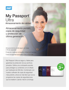 My Passport Ultra Almacenamiento portátil,
