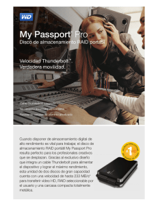 My Passport Pro Disco de almacenamiento RAID portátil Velocidad Thunderbolt