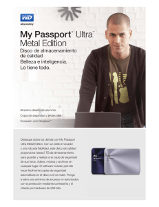My Passport Ultra Metal Edition Disco de almacenamiento