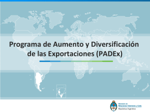 Programa de Aumento y Diversificación de las Exportaciones (Padex) 2014.