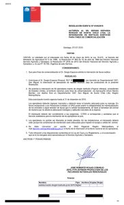 RESOLUCIÓN EXENTA Nº:5105/2015 AUTORIZA  AL  SR.  SERGIO  ESPARZA RIVEAUD  DE  EXOTIC  CHILE  LTDA.  LA