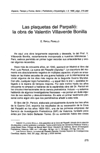 Las plaquetas del Parpalló: la obra de Valentín Villaverde Bonilla