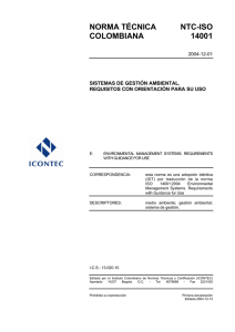 NTC ISO 14001