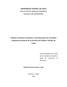 An lisis econ mico-financiero y caracterizaci n de 16 predios campesinos lecheros de la provincia de Valdivia: estudio de casos