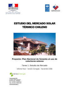 Estudio del mercado solar térmico chileno