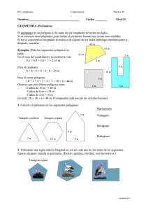 Geometría: Perímetros y problemas de perímetros.