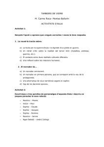 TAMBORS DE VIDRE  M. Carme Roca- Montse Ballarín ACTIVITATS D’AULA
