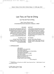 Lao Tse y el Tao te Ching M T
