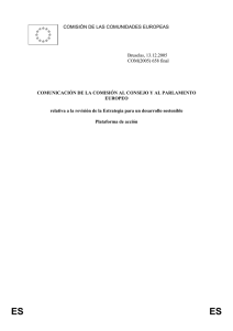 COMISIÓN DE LAS COMUNIDADES EUROPEAS Bruselas, 13.12.2005 COM(2005) 658 final