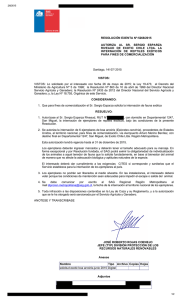 RESOLUCIÓN EXENTA Nº:5268/2015 AUTORIZA  AL  SR.  SERGIO  ESPARZA RIVEAUD  DE  EXOTIC  CHILE  LTDA.  LA