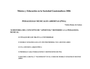 Música y Educación en la Sociedad Guatemalteca 2006 1●