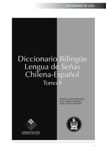 Diccionario bilingue de lengua de señas Chilena Español Tomo II