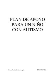 Plan de apoyo del alumnado con autismo