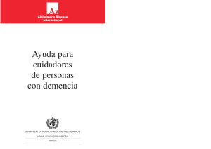 Ayuda para cuidadores de personas con demencia